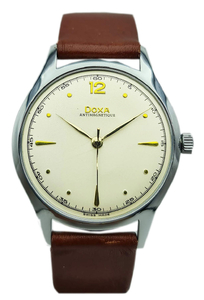 Zegarek męski DOXA z lat 50-tych duża linia- odrestaurowany