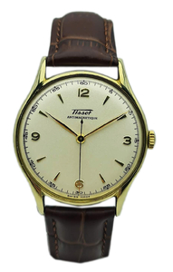 Złoty 14kt garniturowy Zegarek Tissot z lat 50 - tych