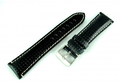 Czarny pasek do zegarka z tworzywa 01670120S-20mm