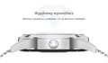 Zegarek RUBICON SMARTWATCH Damski Bluetooth srebrny na białym pasku