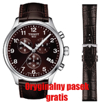 Zegarek Tissot Chrono XL T116.617.16.297.00 (T1166171629700) drugi oryginalny pasek T600041655 o wartości 220 zł gratis