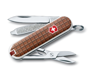 Nóż Victorinox Classic SD 0.6223.842 Mały scyzoryk z nożyczkami i śrubokrętem Chocolate 06223842