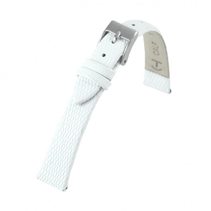 Biały pasek do zegarka skórzany DTIME-0980912S-12mm