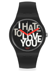Zegarek Swatch SUOB185 NEW GENT HATE 2 LOVE Valentines Specials