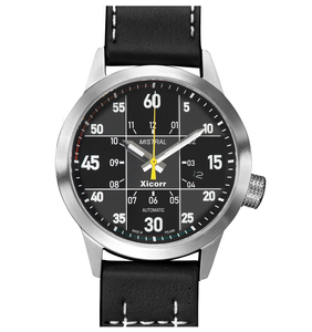 Zegarek Xicorr Mistral czarny z żółtym sekundnikiem X0603