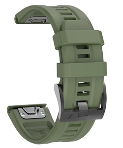 Zielony pasek silikonowy (zamiennik) do zegarka GARMIN 26 mm