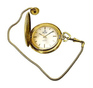 Pozłacany zegarek kieszonkowy PRECIMAX zachowany w ORYGINALE