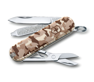 Nóż Victorinox Classic SD 0.6223.941 Mały scyzoryk z nożyczkami i śrubokrętem Camouflage 06223941