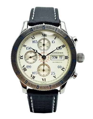 Unikatowy Longines Lindbergh Hour Angle L2.602.4 (L26024) - doskonały stan!