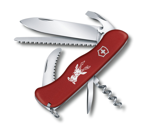 Nóż Victorinox Hunter 0.8573 Duży czerwony scyzoryk z 12 funkcjami 08573