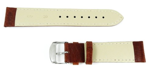 Brązowy pasek do zegarka skórzany 00190318S-18mm