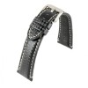 Czarny pasek do zegarka z tworzywa 01670120S-24mm