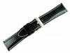 Czarny pasek do zegarka z tworzywa 01670120S-24mm