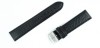 Czarny pasek do zegarka skórzany 00190118S-19mm