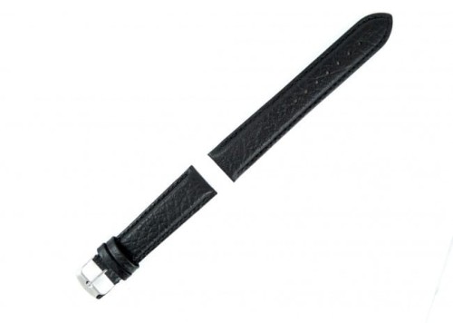 Czarny pasek do zegarka skórzany 00190118S-19mm