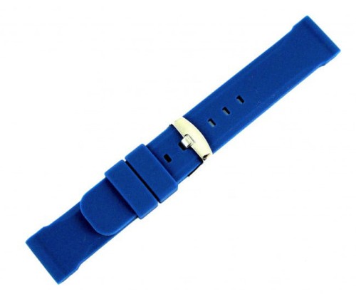 Niebieski pasek do zegarka silikonowy 00100520S-20mm