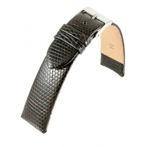 Brązowy pasek do zegarka skórzany ORYGINALNA JASZCZURKA 00760218S-19mm