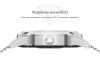 Zegarek RUBICON SMARTWATCH Damski Bluetooth srebrny na białym pasku