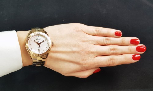 Zegarek Tissot PR100 Lady Sport Chic Diamonds T101.910.33.116.00 (T1019103311600)