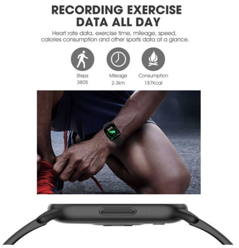 Zegarek RUBICON SMARTWATCH Męski Bluetooth niebieski silikon