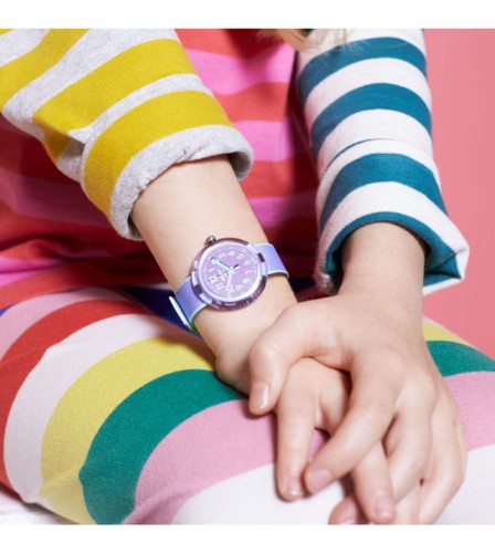 Zegarek Flik Flak Power Time COLOR BLAST LILAC FPNP044