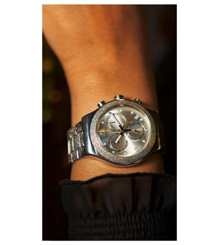 Zegarek Swatch YVS472G IRONY CHRONO SILVER EXPLOSION