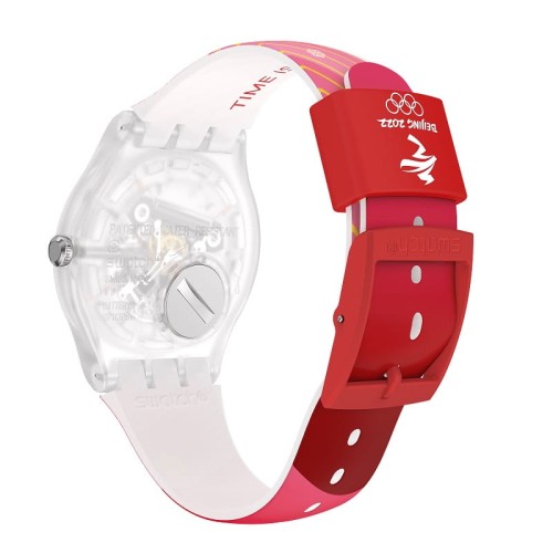 Zegarek Swatch SO29Z105 NEW GENT RED RIVERS AND MOUNTAINS Beijing 2022