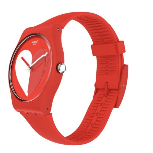 Zegarek Swatch SO29Z112 NEW GENT HALF <3 WHITE Valentine's Day