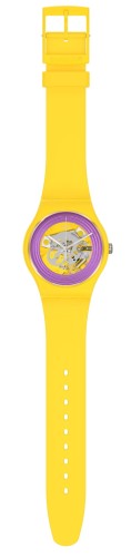 Zegarek Swatch SO29J100 NEW GENT PURPLE RINGS YELLOW