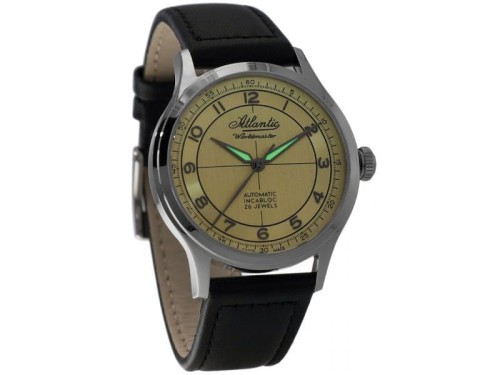 Zegarek Atlantic 53780.41.39BK Worldmaster Incabloc 537804139BK
