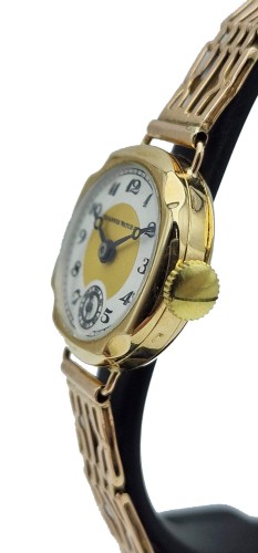 Damski złoty 14kt unikatowy szwajcarski Zegarek TAVANES WATCH  z lat 30