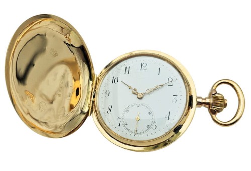 ZŁOTY KIESZONKOWY KRYTY GLASHUTTE SYSTEM 14K LOKATA