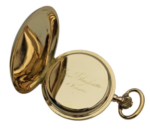 ZŁOTY KIESZONKOWY KRYTY GLASHUTTE SYSTEM 14K LOKATA