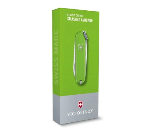 Nóż Victorinox Classic SD 0.6223.43G Mały zielony scyzoryk z nożyczkami i śrubokrętem 0622343G