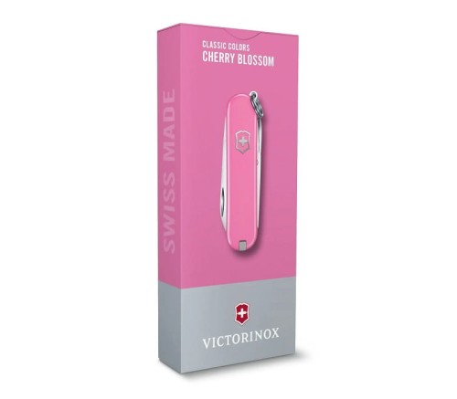 Nóż Victorinox Classic SD 0.6223.51G Mały różowy scyzoryk z nożyczkami i śrubokrętem 0622351G