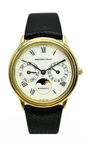 Męski ZŁOTY AUDEMAR PIGUET Multicalendar z lat 80tych AUTOMATIC! Stan PERFEKCYJNY złoty 18k