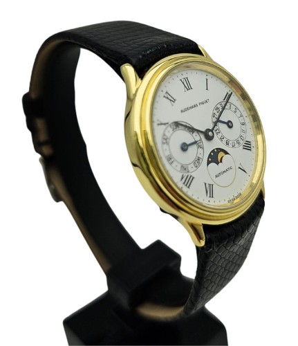 Męski ZŁOTY AUDEMAR PIGUET Multicalendar z lat 80tych AUTOMATIC! Stan PERFEKCYJNY złoty 18k