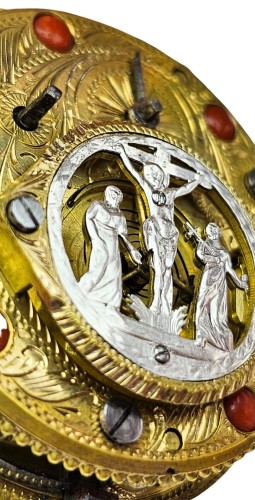 UNIKATOWY SREBRNY używany - Kieszonkowy XVIII W,  Watykański Szpindlak