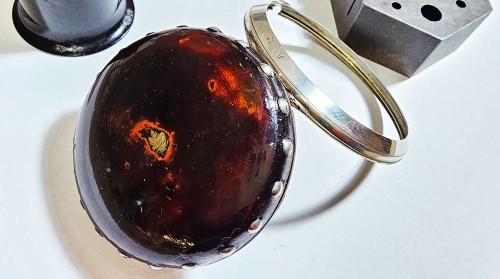 UNIKATOWY SREBRNY używany - Kieszonkowy XVIII W,  Watykański Szpindlak