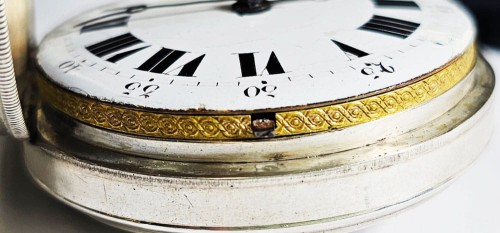 UNIKATOWY SREBRNY używany - Kieszonkowy XVIII W,  Watykański Szpindlak