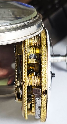 UNIKATOWY SREBRNY używany - Kieszonkowy XVIII W,  Watykański Szpindlak