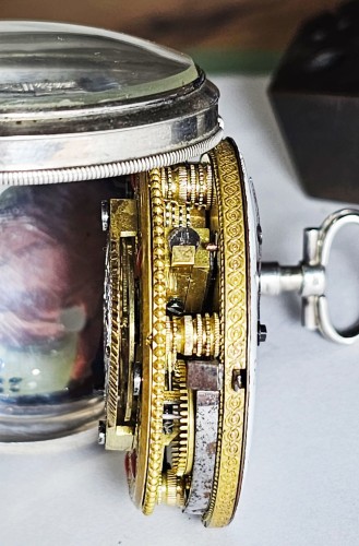 UNIKATOWY SREBRNY używany - Kieszonkowy XVIII W,  Watykański Szpindlak