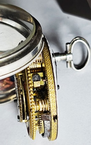 UNIKATOWY SREBRNY używany - Kieszonkowy XVIII W,  Watykański Szpindlak