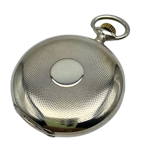 Używany, srebrny zegarek kieszonkowy IWC schaffhausen