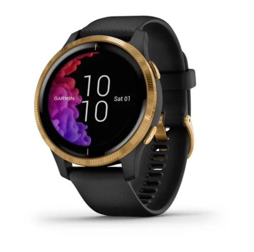 Zegarek GARMIN VENU 43MM 010-02173-33 SMARTWATCH DAMSKI AMOLED BLACK GOLD GPS (0100217333)