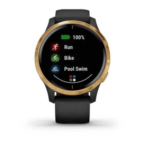 Zegarek GARMIN VENU 43MM 010-02173-33 SMARTWATCH DAMSKI AMOLED BLACK GOLD GPS (0100217333)