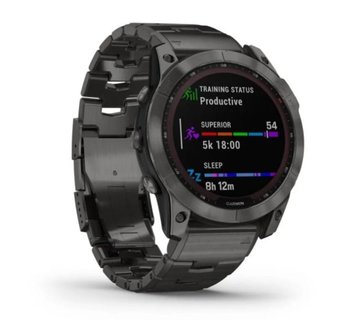 Zegarek GARMIN FENIX 7X SAPPHIRE SOLAR 010-02541-27 SMARTWATCH TYTANOWO SZARY (0100254127) DODATKOWY PASEK W ZESTAWIE