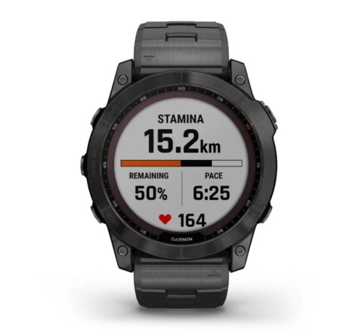 Zegarek GARMIN FENIX 7X SAPPHIRE SOLAR 010-02541-27 SMARTWATCH TYTANOWO SZARY (0100254127) DODATKOWY PASEK W ZESTAWIE