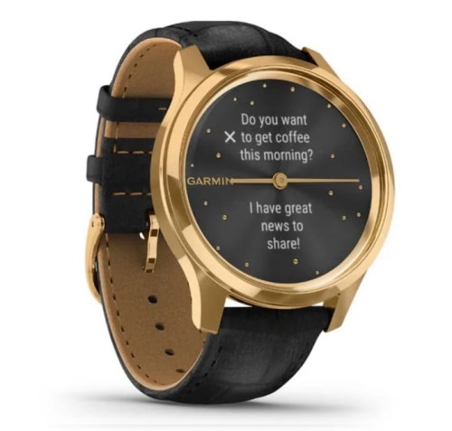 Zegarek GARMIN VIVOMOVE 010-02241-22 SMARTWATCH KOPERTA Z STALI ZE ZŁOTYM PVD 0100224122