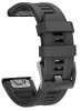 Czarny pasek silikonowy (zamiennik) do zegarka GARMIN 20 mm